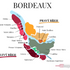 Rozdělení vinařských regionu Bordeaux